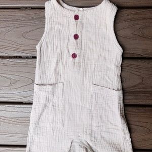 Infant toddler cotton onesie unisex size 12m - light gray